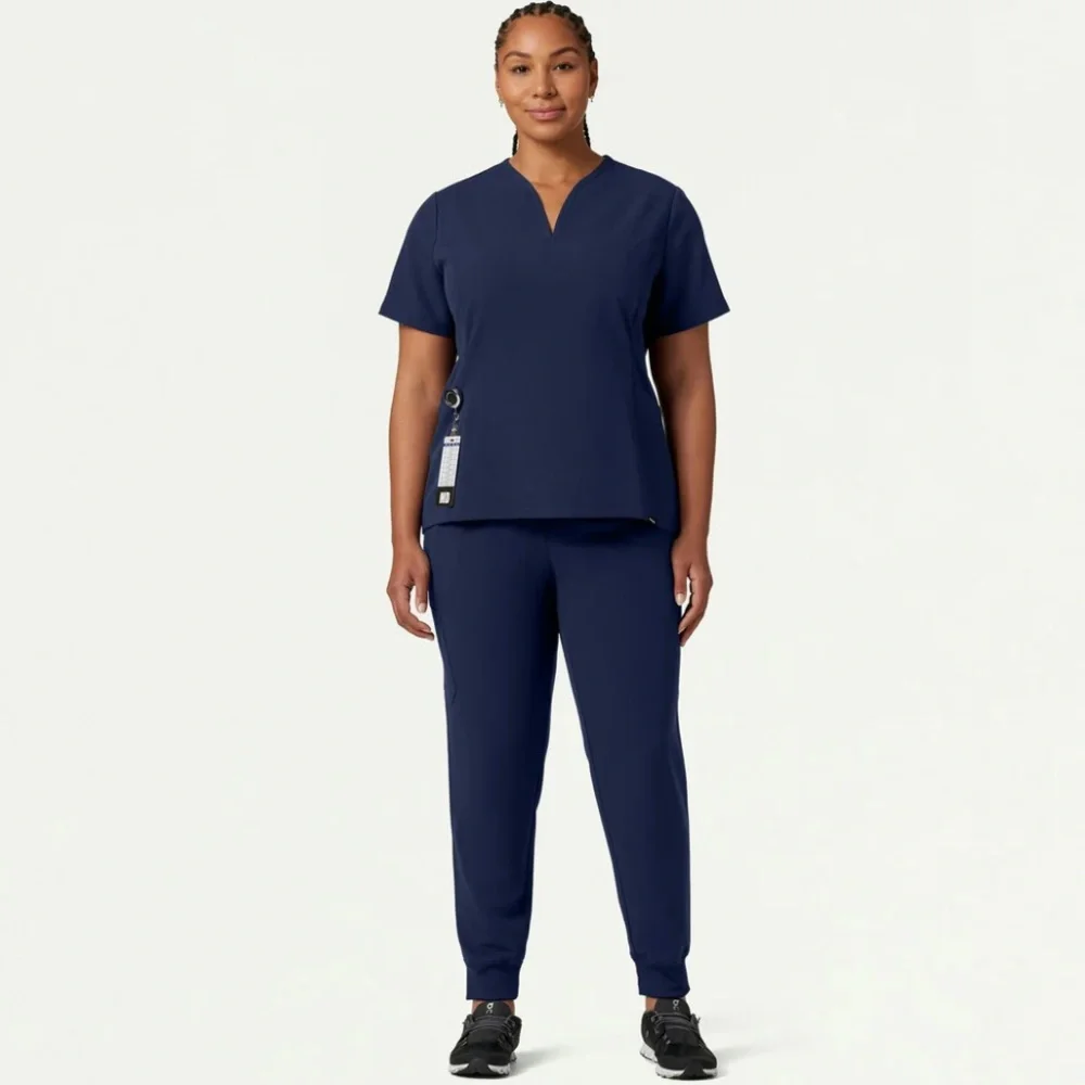 Jaanuu Silex Slim Knit-Waist Scrub Jogger